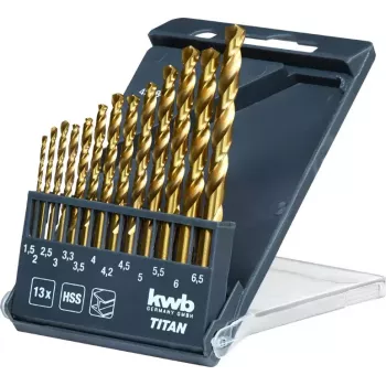 Urbju komplekts KWB 429844 13 gab. izmēri 1,5–6,5 mm