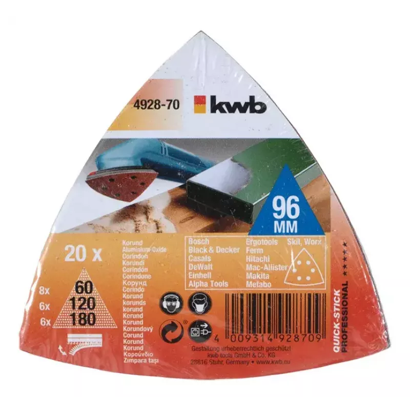 Slīpēšanas diski KWB 492870 20 gab.