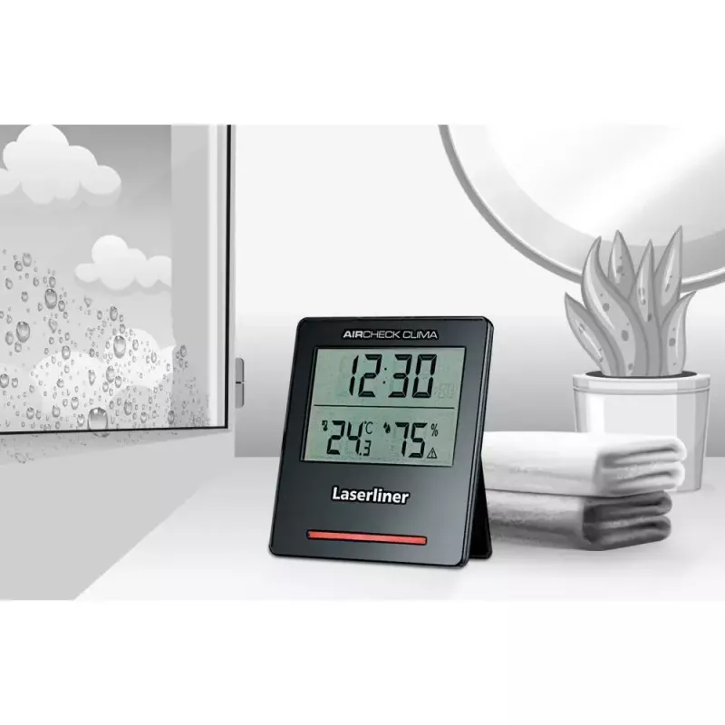 Elektroniskais higrometrs Laserliner AirCheck Clima Black Digital 1 gab.