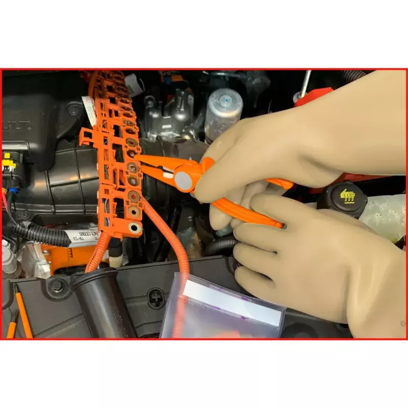Izolācijas cimdi KS Tools 117.0051 balts latekss pieaugušajiem 360mm