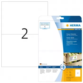 Etiķetes A4 HERMA 10910 baltas, īpaši spēcīga saķere, matēts papīrs