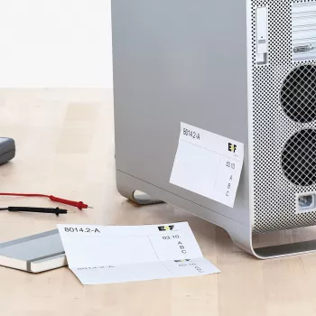Pašlīmējošā printera etiķete HERMA 4664 A4 210x99 mm balts perforēts papīrs matēts 300 gab.