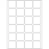 Daudzfunkcionālās uzlīmes HERMA 24x24 mm balts matēts papīrs 768 gab.