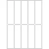 Daudzfunkcionālās etiķetes HERMA 20x75 mm balta matēta papīra rokrakstam