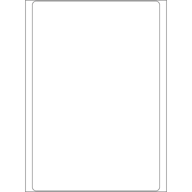 Daudzfunkcionālās etiķetes HERMA 100x149 mm balts matēts papīrs, ar roku rakstāmas, 32 gab.