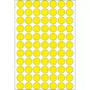 HERMA daudzfunkcionālās apaļas etiķetes, dzeltenas, 13 mm, 2464 gab.