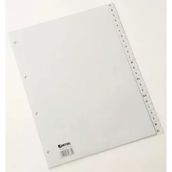 Rexel PP Dalītāji, pelēki, alfabētiski