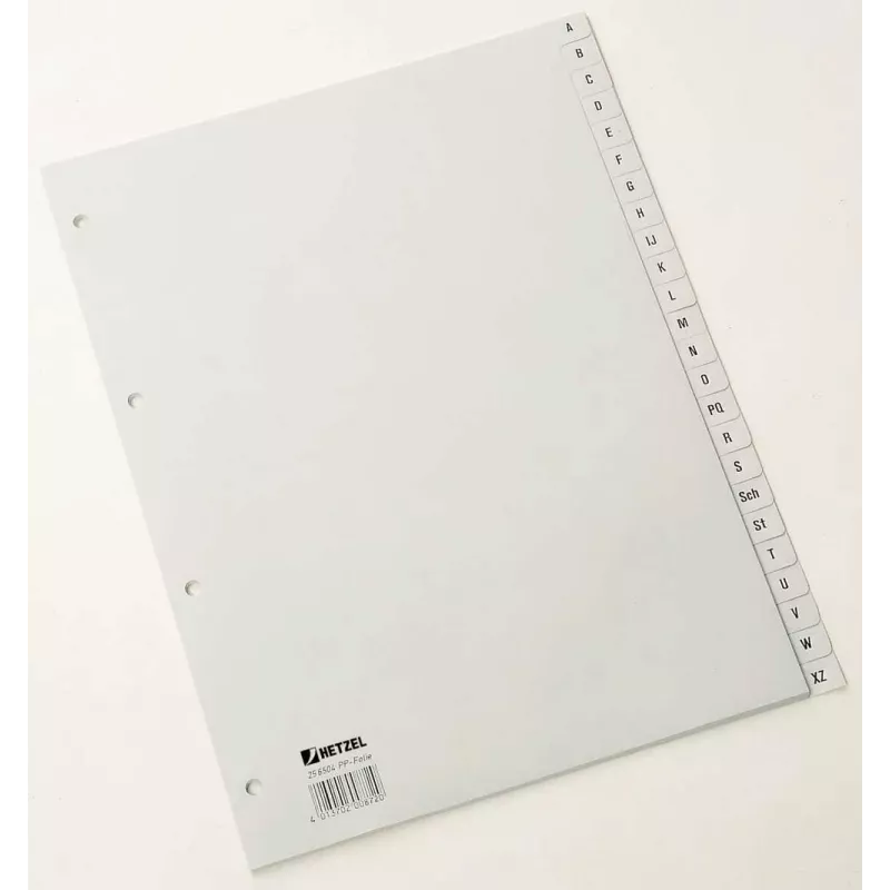 Rexel PP Dalītāji, pelēki, alfabētiski