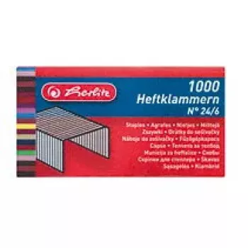 Herlitz 8760514 skavas 24/6 metāla, 1000 gab.