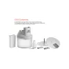 ESGE ESG 6500 rokas blenderis, pelēks, caurspīdīgs, balts