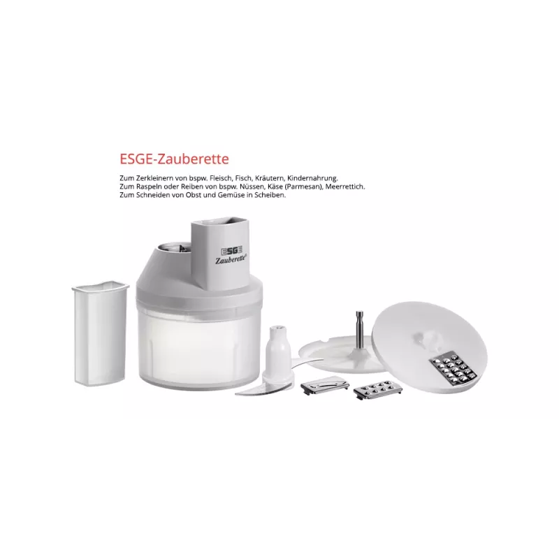 ESGE ESG 6500 rokas blenderis, pelēks, caurspīdīgs, balts