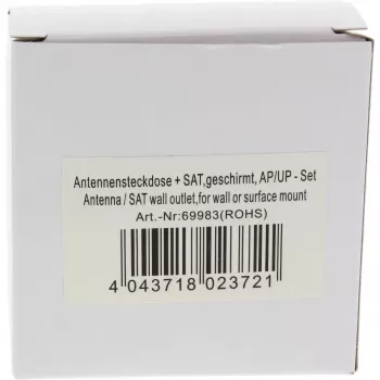 InLine ekranēta antenas ligzda AP/UP komplekts InLine 69983
