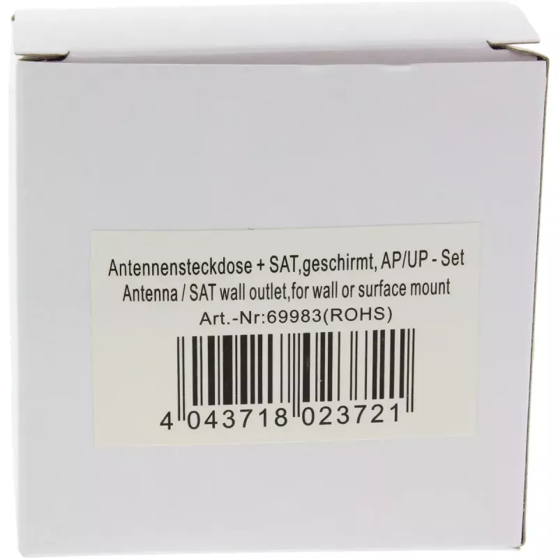 InLine ekranēta antenas ligzda AP/UP komplekts InLine 69983