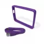 Western Digital Grip Pack Violet – satvēriena paliktnis un USB 3.0 kabelis My Passport Ultra