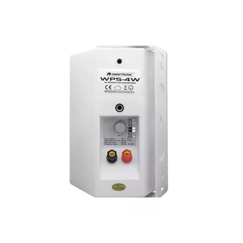 Divvirzienu skaļrunis Omnitronic 80710513 Balts Vadu 20 W
