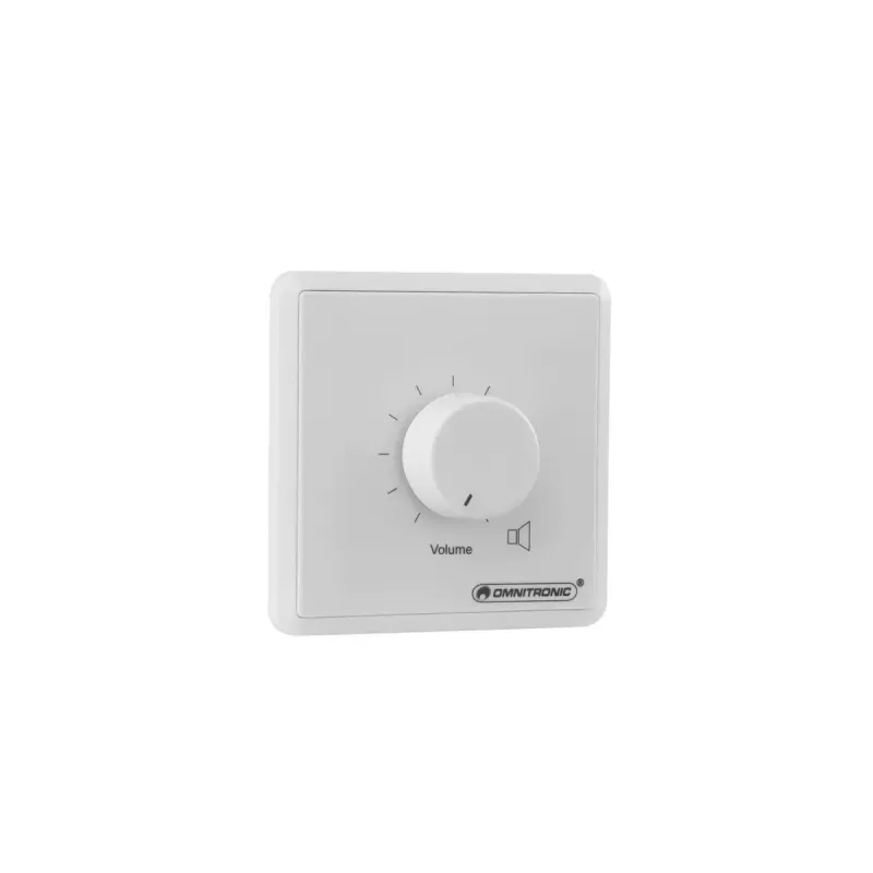 Rotācijas skaļuma regulators Omnitronic 80711004 30 W sienas montāžai balts