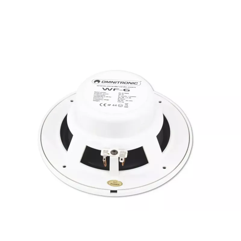 Divvirzienu skaļrunis Omnitronic 80710865 Balts Vadu 25 W