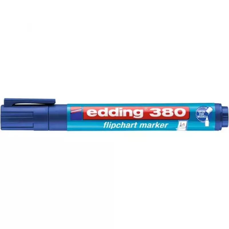 Marķieris Edding 4-380 — lodes gals, zila tinte, viens gabals, 16,6 g