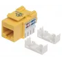 Intellinet Keystone Jack, Cat6, UTP, Punch-down, Dzeltens, Plakans