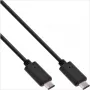 InLine USB 3.2 Gen 2 USB-C kabelis, 2m, melns