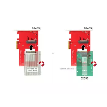 Iekšējais U.2 adapteris DeLOCK 89469