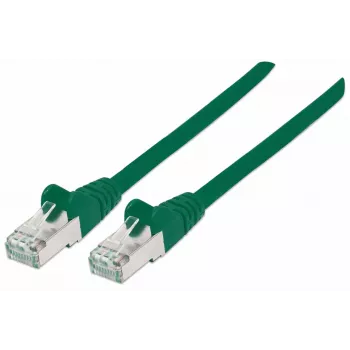 Intellinet tīkla vads, Cat7 kabelis/Cat6A spraudņi, 0,25m, Zaļš, Varš, S/FTP, LSOH/LSZH, PVC, RJ45, Apzeltīti kontakti, Bez aizķeršanās, Ar aizsargvāciņu, Mūža garantija