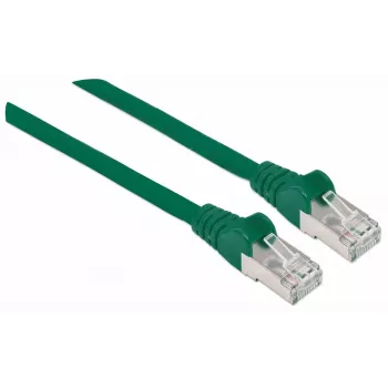 Intellinet tīkla vads, Cat7 kabelis/Cat6A spraudņi, 0,25m, Zaļš, Varš, S/FTP, LSOH/LSZH, PVC, RJ45, Apzeltīti kontakti, Bez aizķeršanās, Ar aizsargvāciņu, Mūža garantija