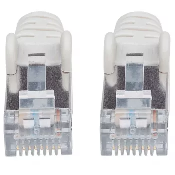Intellinet tīkla lēciena kabelis, Cat7 kabelis/Cat6A spraudņi, 0.5m, Pelēks, Varš, S/FTP, LSOH/LSZH, PVC, RJ45, zeltīti kontakti, aizsargapvalks, ar aizsargvāciņu, mūža garantija