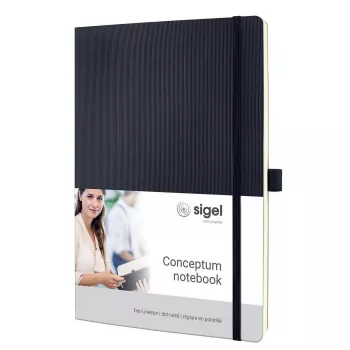 Piezīmju klade Sigel CO308 A4 194 lapas melna