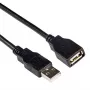 ACT USB 2.0 pagarinātājkabelis A vīrieša – A sieviete, melns, 3.00 m, SB0036