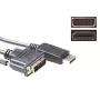 ACT pārveidošanas kabelis DisplayPort vīrietis uz DVI vīrietis 3,00 m
