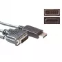ACT pārveidošanas kabelis DisplayPort vīrišķais uz DVI vīrišķais 5,00 m