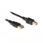 Ewent EC2403 USB kabelis USB 2.0 3 m USB A USB B Melns