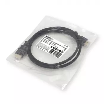 Ewent OEM HDMI High Speed kabelis ar Ethernet, 3 metri, Melns