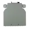 ACT DIN sliedes optisko šķiedru sadales kārba bez moduļiem, 12 porti, Ziloņkaula, 130 mm x 130 mm x 45.3 mm