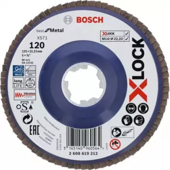 Bosch X571 Slīpēšanas disks X-LOCK 125 mm