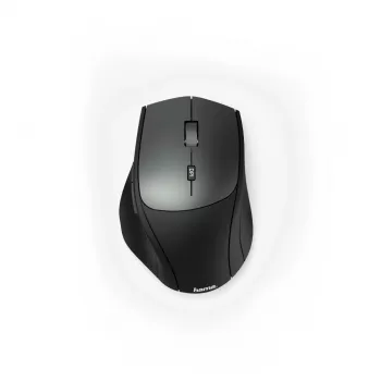 Hama MW-600 bezvadu optiskā pele, RF, 2400 DPI, melna