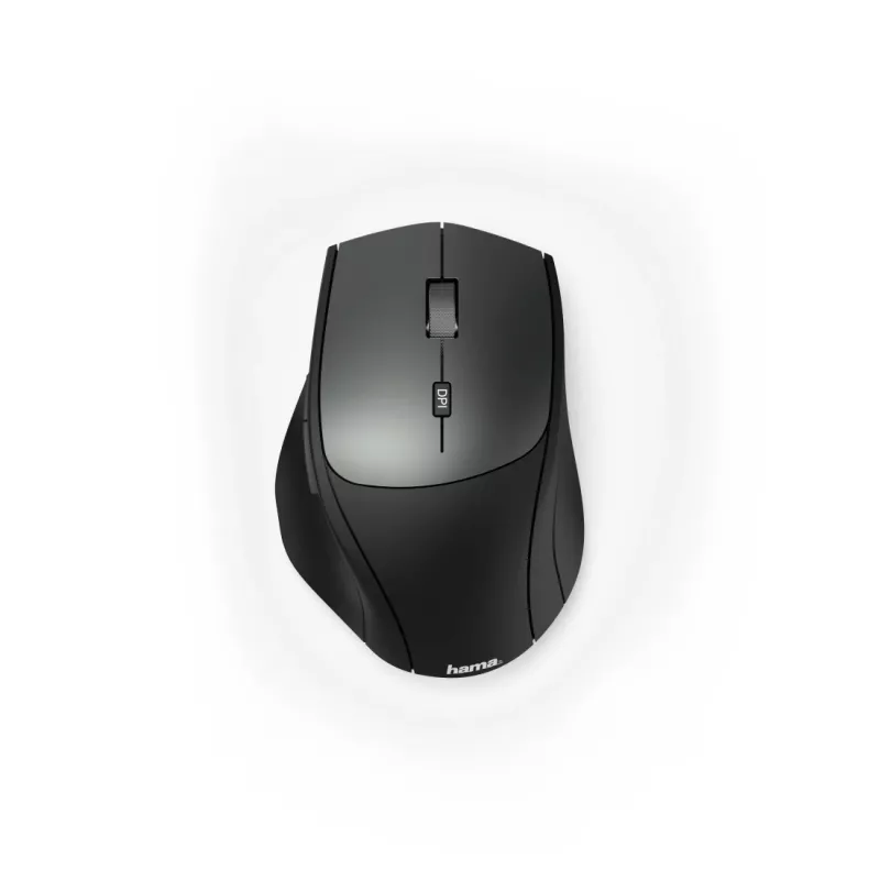 Hama MW-600 bezvadu optiskā pele, RF, 2400 DPI, melna