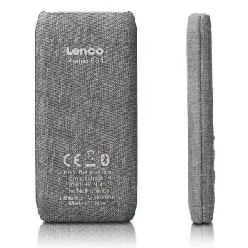 MP4 atskaņotājs Lenco Xemio-861 8 GB Pelēks USB 3.2 FM radio