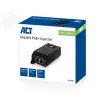 ACT Gigabit PoE+ (30W) Inžektors, Gigabit Ethernet, 10/100/1000 Mbit/s, IEEE 802.3af/at, Melns