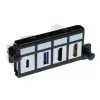 ACT adapterplāksne 4 x keystone FTP, melna, 1 gab.