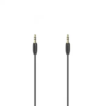 Audio kabelis Hama 00205264 5m 3.5mm vīrietis-vīrietis melns
