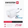 SWISSTEN Mini Travel Charger GaN 25W PD USB-C ātrais lādētājs telefoniem un planšetēm