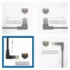 ACT Black 3 m U/UTP CAT6A LSZH Slimline patch kabelis ar RJ45 savienotājiem 90° leņķī uz augšu līdz taisnam