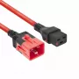 ACT barošanas vads C19 IEC Lock - C20 IEC Lock Dual Locking sarkans 3 m, PC3641