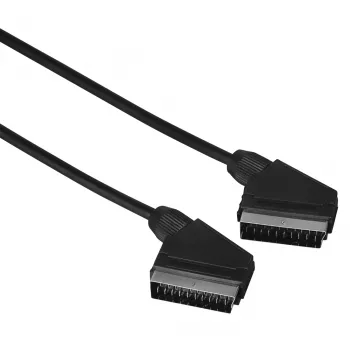 Hama 00205081 SCART kabelis 1.5 m SCART (21-pin) Melns