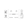 Hama 00200901 USB kabelis USB 2.0 3 m USB A USB B