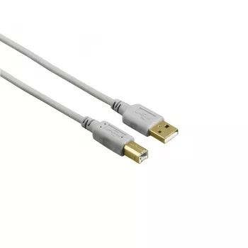 Hama 00200903 USB 2.0 kabelis 1,5 m USB A - USB B pelēks