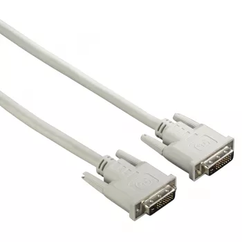 Hama 00200931 DVI kabelis 1,5 m DVI-D Pelēks