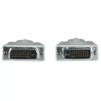 Hama 00200931 DVI kabelis 1,5 m DVI-D Pelēks